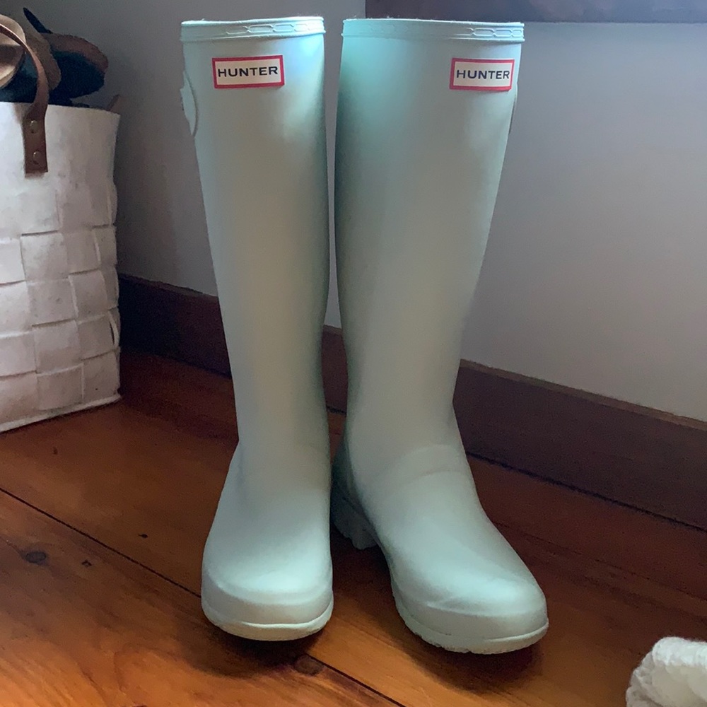 Mint Green Hunter Boots (brand new)